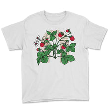 Load image into Gallery viewer, Strawberry Shirt, Plant Fruit Lovers Strawberry Picking Strawberry - Youth Tee - White
