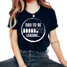 Load image into Gallery viewer, Father Shirt, Dad To Be Loading Tee, Protector Provider - Unisex T-Shirt - Black
