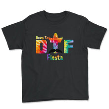 Load image into Gallery viewer, DTF Down To Fiesta Cinco De Mayo Party Mexican Hat Taco Holiday - Youth Tee - Black
