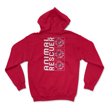 Load image into Gallery viewer, Animal Rescuer Sunflower 4th Of July T Shirt - Hoodie - Red
